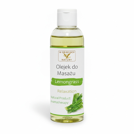 Naturalny Olejek Do Masażu - Trawa Cytrynowa - Relaksujący